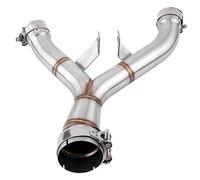 Moto Tube D'échappement En Acier Inoxydable Moyen Pipe Lien Relier Connecter Adaptateur Pour Z1000 2011-2018