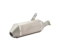 Moto Tube d'échappement Système D'échappement Pour Moto Pour Cfmoto 450MT IBEX450 2026, Silencieux Central Avec Silencieux Amovible(D Titanium)