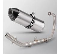 Moto Tuyau D'Échappement Silencieux D'échappement pour Moto pour CFMOTO 250SR 300SR NK250 NK300 250 300 SR NK, Système Complet, Tube Collecteur Raccordement Liaison Pot(Couleur 2)