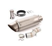 Moto Tuyau D'Échappement Silencieux D'échappement pour Moto pour Suzuki pour Gladius SFV 650 SFV650 2009-2016, Système Tube De Raccordement Intermédiaire Liaison Pot(Couleur 2)