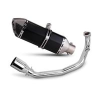 Moto Tuyau D'Échappement Silencieux D'échappement pour Moto pour Yamaha pour Zuma GY6 200 Cm³, Tube De Raccordement Liaison Pot(Couleur 6)