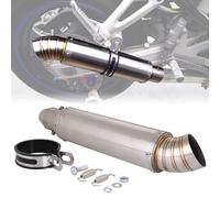 Moto Universelle,51 mm échappement Moto Acier Inoxydable Enfiler sur Tuyaux Moto Raccord Echappement pour Dirt Bike Street Bike Scooter ATV