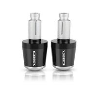 Moto Universelle 7/8 "22mm Poignées De Guidon Extrémités Main Poignée Barre Bouchons Bouchons Pour Pour CB500X 2013-2020(Silver)