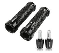 Moto Universelle 7/8 "22mm Poignées De Guidon Extrémités Main Poignée Barre Bouchons Bouchons Pour Pour CB500X 2013-2020(Black)