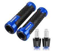 Moto Universelle 7/8 "22mm Poignées De Guidon Extrémités Main Poignée Barre Bouchons Bouchons Pour Pour CB500X 2013-2020(Blue)
