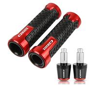 Moto Universelle 7/8 "22mm Poignées De Guidon Extrémités Main Poignée Barre Bouchons Bouchons Pour Pour CB500X 2013-2020(Red)