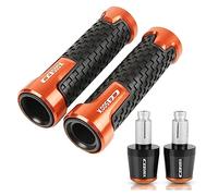 Moto Universelle 7/8 "22mm Poignées De Guidon Extrémités Main Poignée Barre Bouchons Bouchons Pour Pour CB500X 2013-2020(Orange)