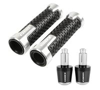 Moto Universelle 7/8 "22mm Poignées De Guidon Extrémités Main Poignée Barre Bouchons Bouchons Pour Pour CB500X 2013-2020(Silver)