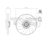 Moto-ventilateur pour Astra J à partir de 12/2009 290w (TYC)