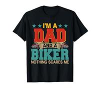 Moto Vintage Je suis un papa et un motard Joyeuse fête des Pères T-Shirt