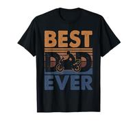Moto vintage rétro Best Dad Ever Father's Day Riding T-Shirt