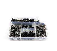 Moto Vis Boulon Compatible Avec CBR600 1999 2000 Kit Complet De Boulons De Carénage Complet, Clips De Carénage, Écrous, Vis(Gray)