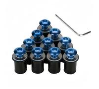 Moto Vis Compatible Avec YAMAHA Pour YZF-R15 R25 Pour R125 R1 600R Pour R1M/1S/LS 10 Pièces M5 Kit De Vis Et Boulons Pour Pare-brise Kit De Vis Et Boulons Pour Fixation Du Pare-brise