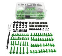 Moto Vis Pour Pare-Brise Kit De Boulons Carénage Moto Pour ST1300A ST 1300 A 1300A Vis, Écrous Et Clips Fixation Pour Boulons De Carénage En Aluminium(Vert)