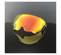 Moto Visière de Casque, Atlas 3.0 4.0, lentille de visière de Casque de Moto, lentille de Remplacement de visière de Casque intégral for RUROC Atlas 3.0 4.0 (Or)(Gold Red)