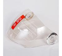 Moto Visière de Casque, Compatible avec Le Casque de Moto BE-on B-110B B-108A, lentille Transparente fumée Couleur Argent (fumée)(Silver)