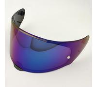 Moto Visière de casque de moto for LS2 FF800 320 328 353, visière teintée anti-rayures de remplacement, lentille de protection de style, accessoires de casque multicolores, F Or Rouge(E Colorful)