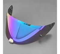 Moto Visière de casque moto for HJC Lens Rpha11 Rpha70 Venom Clown 1/2/3/4, protection contre le vent et les rayures, accessoires de remplacement for visière de casque moto, G Gold(B Phantom Blue)