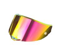Moto Visière de Casque, visière de Remplacement for visière de Casque Race 3, Protection UV, résistante aux Rayures, for AGV PI-STA GP RR/Pista GP R/Corsa R (Transparent)(Revo Pink Gold-Day Use Only)