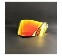 Moto Visière de Casque, X803 RS, lentille de visière de Casque intégral, lentille de placage de Remplacement for Nolan X-Lite X-803 X-803RS UCX802 X-702 X-661 (Or)(Gold Red)