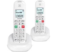 MOTO-Xl685 Duo - Téléphone Fixe Sans Fil Dect Senior Format Xl - Écran Graphique Haute Lisibilité - Grandes Touches - Audio Boost - Mains Libres - Blocage Des Appels - 2 Combinés - Blanc