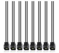 MOTOALL Lot de 8 connecteurs de bobine d'allumage - Faisceau de câblage - 2 voies - Pour Ford 4.6L 5.4L 6.8L 1991-2011 et Lincoln Mazda Suzuki