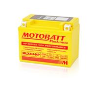 MOTOBATT - Batterie Lithium Moto HP MLX4UHP | 12V 2.5Ah 200CCA | Ultraligera con BMS Integrado | Compatible avec YTX4L-BS, et plus | Compatible avec Honda, Yamaha, Kawasaki, Suzuki, BMW et toutes