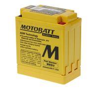 MOTOBATT - Batterie Moto AGM MB9U | 12V 11.0Ah 165CCA | Scellée & Activée en Usine | Compatible avec YB7A, YB7A-A, YB7L-A, et plus | Compatible avec Honda, Yamaha, Kawasaki, Suzuki, BMW et toutes