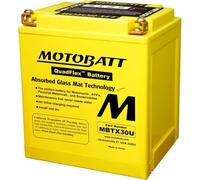 MOTOBATT - Batterie Moto AGM MBTX30U | 12V 33.0Ah 450CCA | Scellée & Activée en Usine | Compatible avec Y60N24A, Y60N24ALB, et plus | Compatible avec Honda, Yamaha, Kawasaki, Suzuki, BMW et toutes