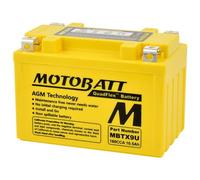 MOTOBATT - Batterie Moto AGM MBTX9U | 12V 10.5Ah 160CCA | Scellée & Activée en Usine | Compatible avec YTR9-BS, YTX9, et plus | Compatible avec Honda, Yamaha, Kawasaki, Suzuki, BMW et toutes