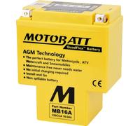 MotoBatt batterie MB16A 12 V 19 Amp 200 CCA QuadFlex AGM activée en usine