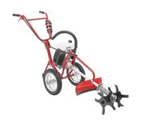 Motobineuse à essence 4 CV 4 temps Motobineuse à essence 63 cc avec roues, motoculteur multifonction 3 en 1 avec profondeur de culture de 10 cm et démarreur à câble 240 tr/min pour le travail du sol