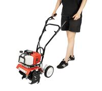 Motobineuse à Essence 52CC 2 Temps - Micro Motoculteur Professionnel 1.9KW (6500-7000 TR/Min) pour Jardin, Ferme, Champ, Potager et Verger - Bêcheuse Mécanique