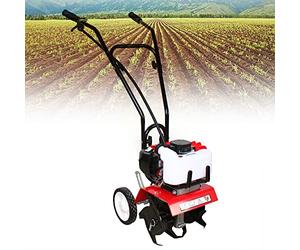 Motobineuse à Essence Thermique Compacte, Cultivateur Puissant Avec Poignées, 1,9 KW