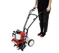 Motobineuse Électrique 1900W 52cc avec 4 Lames Moteur à Essence à Deux Temps Monocylindre Refroidi par Air 35cm Largeur Travail, 3-10cm Profondeur Travail pour Labourer, Sillonner