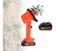 Motobineuse éLectrique 21 V, Petite Motobineuse Avec Batterie Au Lithium, Profondeur De Travail 10 Cm, Largeur De Labour 10 Cm, Pour Ferme, Jardin Et Pelouse,Electrictiller-1battery