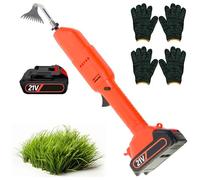 Motobineuse Électrique, Houe Électrique Portative avec Course de Travail 30 mm, Double Interrupteur de Sécurité, Moteur Sans Fil 2500 tr/min, Outil de Jardin pour Creuser Aérer le Sol et Dé 1 Battery