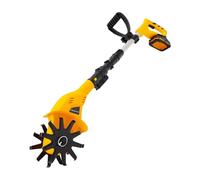 Motobineuse Électrique sans Fil 250r/min Rotavator Motobineuse électrique de Jardin,Longueur Réglable 97-117cm,pour Labourer, Renverser, Creuser des