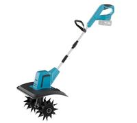 Motobineuse Electrique sans Fil, 550W Motoculteur à Batterie avec Largeur de Travail 20 cm, Profondeur de Travail 15 cm, 4 Lames en Acier, Interrupteur à Sécurité, pour Desserrer (sans Batterie)