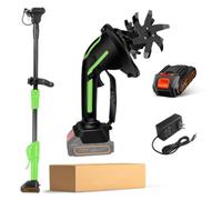Motobineuse Électrique sans Fil pour Jardin, Cultivateur de Jardin, Largeur de Travail 10cm, Profondeur de Travail 10cm, 235 TR/Min, Rotavator Portatif À Main pour Champs de Légumes Model B 1 Battery
