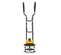 Motobineuse Motoculteur 750W COSTWAY-Largeur 32cm,Profondeur 22cm-Interrupteur de Sécurité-Bouclier-4 Fraises-Poignée Pliable-Jaune
