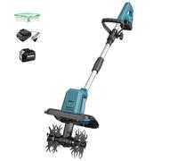 Motobineuse sans fil, motobineuse électrique 550 W avec batterie 15 Ah/22,5 Ah, extensible de 1 à 36 cm, profondeur de travail 22 cm, largeur 30 cm(22.5AH)