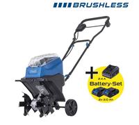 Motobineuse sans fil SCHEPPACH - BC-MT300-X Set S - Largeur travail 30 cm - 4 lames - 2 batteries 2.0Ah 20V IXES + chargeur 2.4A