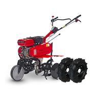 Motobineuse thermique 7 ch 75 cm à courroie + set de roues MW Tools MFR750