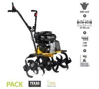 Motobineuse thermique puissante 5,6cv 2 vitesses 3 largeurs de travail jusqu'Ã 85cm TEXAS Lilli 534TG