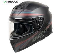 MOTOBLOUZ Casque Intégral ELEVEN STRANGER Black/Red/Blue/Grey | ECE 22.06 XS