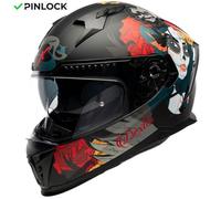 MOTOBLOUZ Casque Intégral EROS CALAVERA Black Mat | ECE 22.06 S