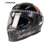 MOTOBLOUZ Casque Intégral EROS SANTITA Black | ECE 22.06 L
