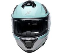 MOTOBLOUZ Casque intégral MIRAGE ZEPHYR Adulte Homologué ECE 22.06 L | Casque moto avec visière solaire, bavette anti-remous, intérieur lavable