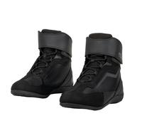 MOTOBLOUZ RUGGER Chaussures Moto Homme Certifiées CE Microfibre Résistante Renfort Sélecteur Fermeture Lacets et Auto-Agrippant Inserts Rétro-Réfléchissants Semelle Antidérapante